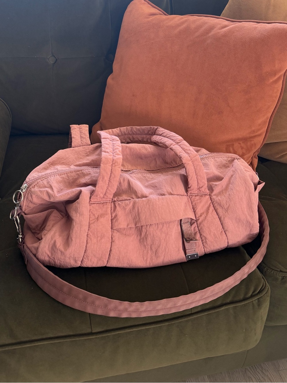 Lululemon Pink Duffel Gym Bag